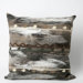 Gypsy Stripe Square Pillow in Charcoal