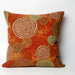 Graffiti Swirl Square Indoor/Outdoor Pillow in Warm