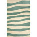Spello Wavey Stripe Aqua Outdoor Rug
