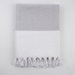 Ayrika Thin Stripe Fouta Towel in Gray