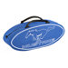 25" Mustang Oval Shaped Canvas Bag in Blue with White Lettering