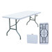 All Purpose Fold-in-Half Table in Grey
