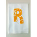 Egyptian Cotton Huck Towel with Applique Block