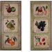 Assorted Fruits in Squares Oversized Kitchen Wall Plaque Set