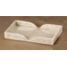 Champagne Marble Scalloped Vanity Tray