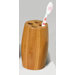Bamboo Barrel Toothbrush Holder