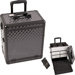 Diamond Pattern Interchangeable Professional Rolling Makeup Train Case