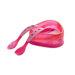 Bowl, Spoon and Fork Set in Pink