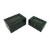 Classic Jewelry Box in Distressed Dark Brown (Set of 2)