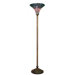 Purple Peacock Torchiere Lamp