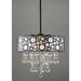 Polka 4 Light Crystal Drum Foyer Pendant