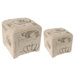 Cotton Cube Ottoman
