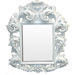 The White Knight Mirror in Glossy White