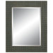 Richly Embossed Wall Mirror in Black