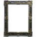 Feathered Shells Wall Mirror in Walnut Gold
