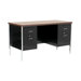 60" W Double Pedestal Executive Desk with 2 File Drawers