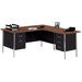 42" W L-Shaped Executive Desk with Right Return