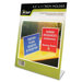 Clear Plastic Sign Holder, Stand-Up, Slanted