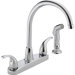 3.75" Two Handle Centerset Kitchen Faucet