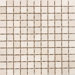 1" x 1" Polished/Tumbled Marble Mosaic in Crema Marfil