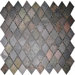 Tumbled Slate Diamond Mosaic in Indian Rain