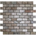 1" x 2" Tumbled Slate Mosaic in Copper
