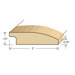 78" Solid Hardwood Unfinished Birch Reducer for 1/2" Floors