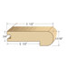 96" Solid Hardwood Unfinished Birch Stair Nose for 3/4" Floors