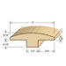 78" Solid Hardwood Unfinished Beech T-Molding