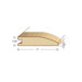 78" Solid Hardwood Unfinished Brazilian Cherry Reducer for 7/16" Floors