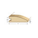 78" Solid Hardwood Unfinished Maple Reducer for 5/8" Floors