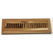 2" x 10" x 3/4" Flush Mount Pecan Wood Vent in Natural