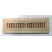 2" x 10" x 3/4" Flush Mount Unfinished Maple Wood Vent