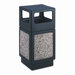 Canmeleon Side-Open Square Receptacle, 38 Gal