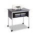 Multipurpose Mobile Stand with Open Shelf, 31-1/2 x 23-7/8 x 30-1/4, Black                                                   