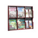 Expose Six Magazine and Twelve Pamphlet Display Wall Rack