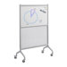 Rumba Screen Magnetic Whiteboard with Polycarbonate Panel in Gray