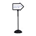 Dry Erase Magnetic Steel Double-Sided Arrow Sign