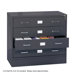 Computer Multimedia Cabinet with Library Style Drawers