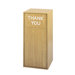 Push Door Waste Square Receptacle with Flat Top