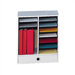 Small Wood Adjustable-Compartment Literature Organizer with Drawers