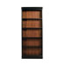 Bridgeport 72" Bookcase in Distressed Burnished Cherry and Antique Black