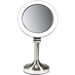 Dimmable Sunlight Makeup Mirror in Satin Nickel
