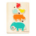 Stacked Animals Wooden Puzzle