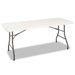 Blow Molded Folding Table, 30w x 72d x 29-1/4, White