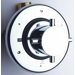 Diverter Valve with Chrome Shower Faucet Trim 