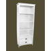 Traditional Bookcase in Distressed White