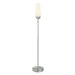 Flute One Light Floor Lamp in Satin Nickel
