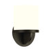 Ovulo One Light Wall Sconce with CFL Bulb in Black Bronze