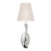 Allure One Light Wall Sconce in Polished Nickel